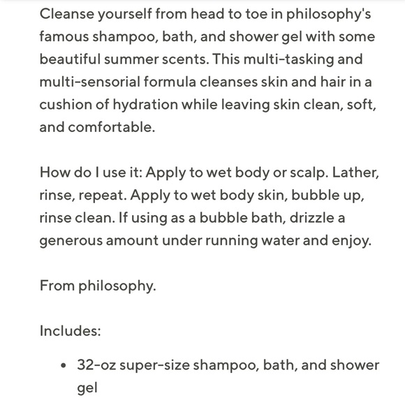 Philosophy jumbo 3 in 1 - limited scent - Picture 2 of 3